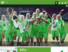 Tablet Screenshot of cms-live.vfl-wolfsburg.de